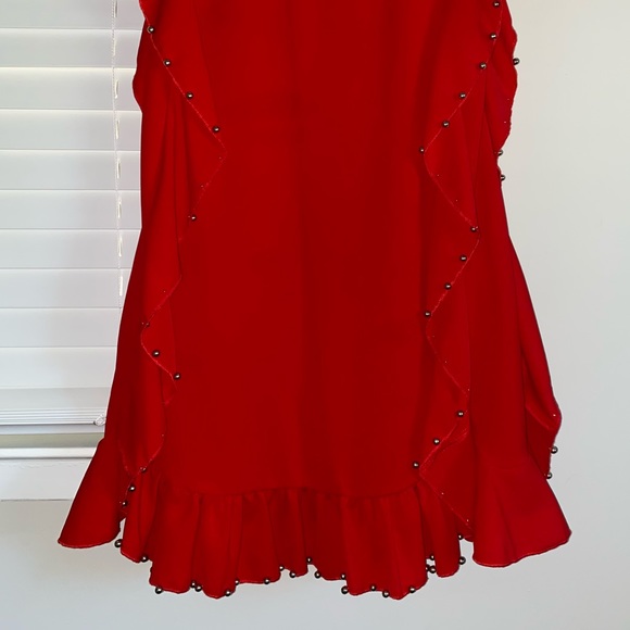Boutique Red Studded Dress! Worn once! - Picture 2 of 5